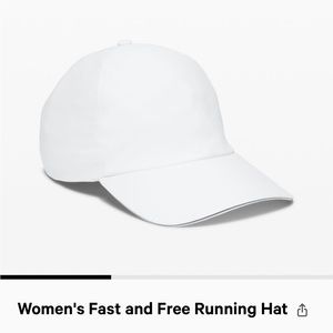 Lululemon Women's Fast and Free Running Hat - White - NWT